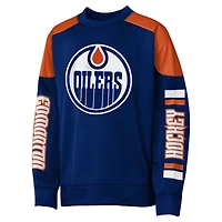 Sweat-shirt ras du cou Youth Outerstuff Connor McDavid Royal Edmonton Oilers Best Defense Name & Number
