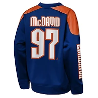 Sweat-shirt ras du cou Youth Outerstuff Connor McDavid Royal Edmonton Oilers Best Defense Name & Number