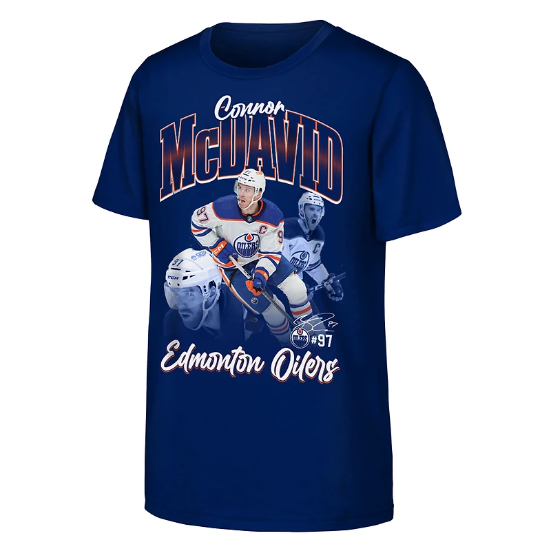 T-shirt graphique Connor McDavid des Royals d'Edmonton pour jeunes Outerstuff