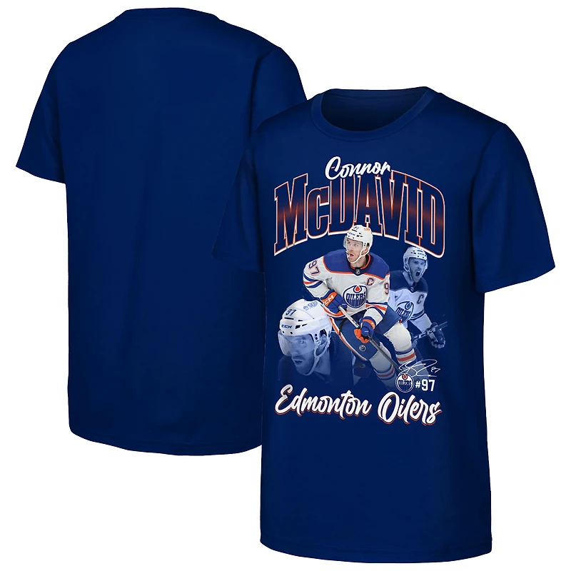 T-shirt graphique Connor McDavid des Royals d'Edmonton pour jeunes Outerstuff