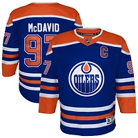 Youth Outerstuff Connor McDavid Royal Edmonton Oilers Home Premier Player Jersey