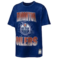T-shirt délavé à l'acide « Time to Shine » des Oilers d'Edmonton Royal d'Outerstuff pour jeunes