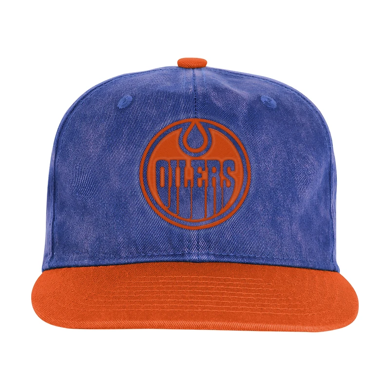 Casquette ajustable True Retro des Oilers d'Edmonton Royal Outerstuff pour jeunes