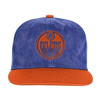 Casquette ajustable True Retro des Oilers d'Edmonton Royal Outerstuff pour jeunes