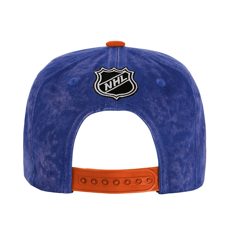 Casquette ajustable True Retro des Oilers d'Edmonton Royal Outerstuff pour jeunes