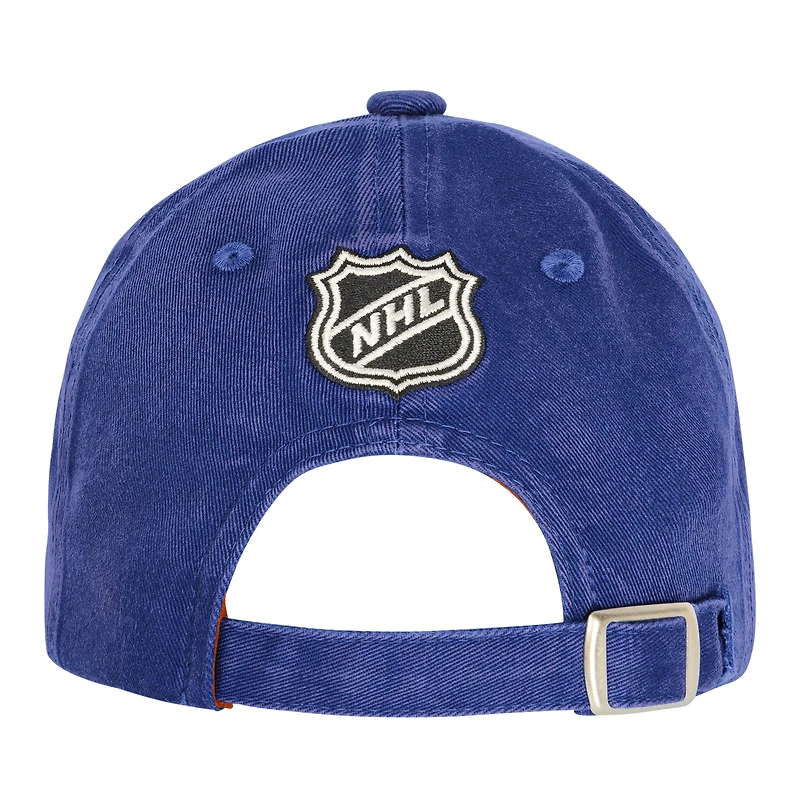 Youth Outerstuff Royal Edmonton Oilers True Retro Slouch Adjustable Hat