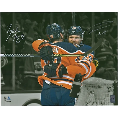 Zach Hyman & Leon Draisaitl Edmonton Oilers Autographed 16'' x 20'' Photograph
