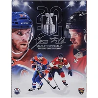 Zach Hyman Edmonton Oilers Autographed 2024 Stanley Cup Final Program