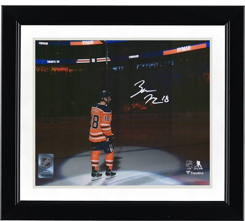 Zach Hyman Edmonton Oilers Autographed 8'' x 10'' Opening Night Introduction Photograph