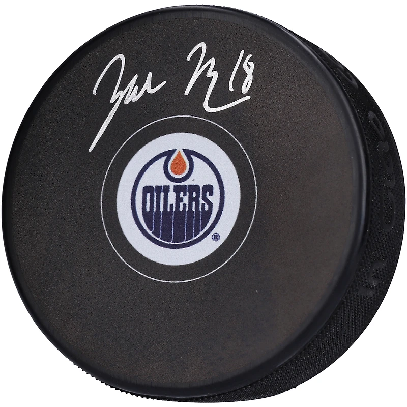 Rondelle de hockey autographiée par Zach Hyman des Oilers d'Edmonton