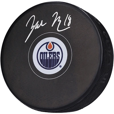 Rondelle de hockey autographiée par Zach Hyman des Oilers d'Edmonton
