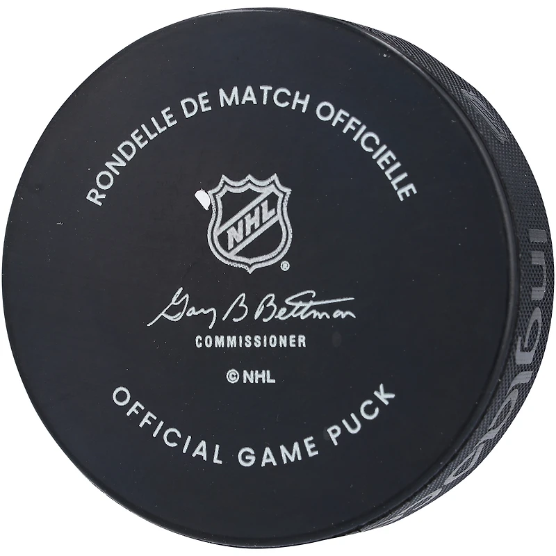 Zach Hyman Edmonton Oilers Autographed Official Game Puck with "500th NHL Game 4/13/23" Inscription