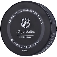 Rondelle de match officielle autographiée par Zach Hyman des Oilers d'Edmonton