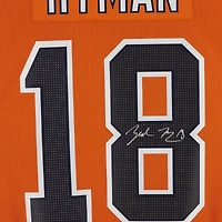 Maillot adidas authentique autographié par Zach Hyman des Oilers d'Edmonton Orange