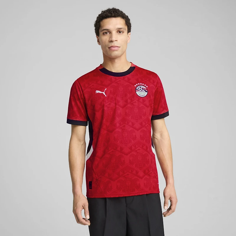 Maillot réplique Puma rouge de l'équipe nationale d'Égypte 2025 pour homme