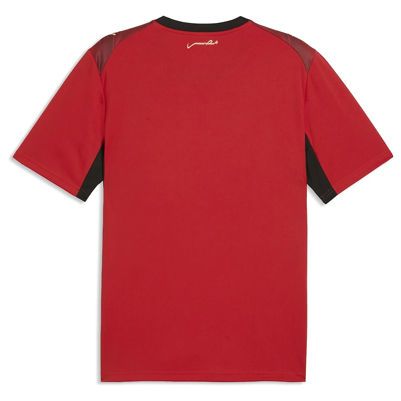 Maillot réplique domicile Puma rouge de l'équipe nationale d'Égypte 2026 pour homme