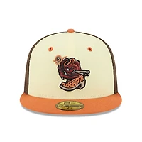Casquette ajustée 59FIFTY jaune New Era pour homme, thème El Paso Chihuahuas