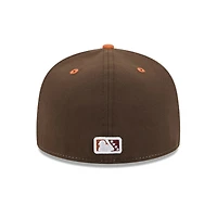 Casquette ajustée 59FIFTY jaune New Era pour homme, thème El Paso Chihuahuas