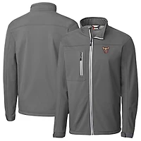 Veste softshell extensible et entièrement zippée pour homme, Cutter & Buck Steel El Paso Chihuahuas Clique Telemark Eco Stretch