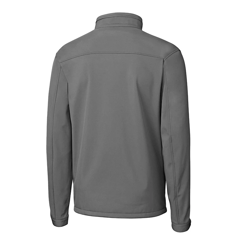 Veste softshell extensible et entièrement zippée pour homme, Cutter & Buck Steel El Paso Chihuahuas Clique Telemark Eco Stretch