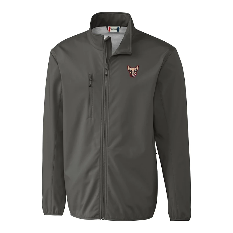 Veste softshell extensible et entièrement zippée pour homme Cutter & Buck Steel El Paso Chihuahuas Clique Trail Eco