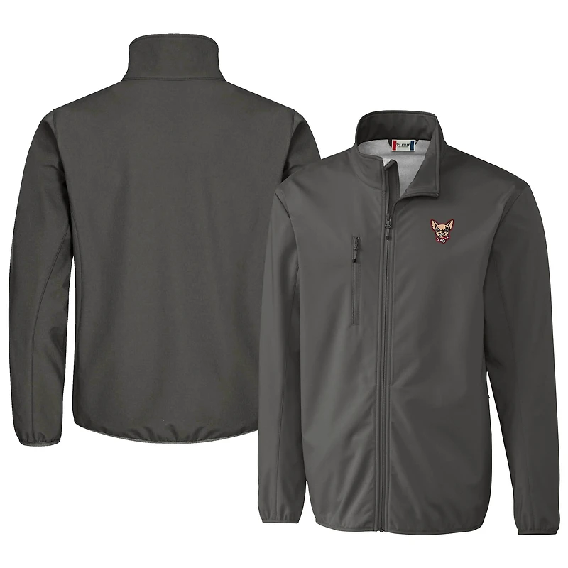 Veste softshell extensible et entièrement zippée pour homme Cutter & Buck Steel El Paso Chihuahuas Clique Trail Eco
