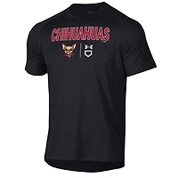 T-shirt technique Under Armour noir El Paso Chihuahuas pour homme