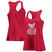 Women's Red El Paso Chihuahuas Charm Scoop Neck Racerback Tank Top