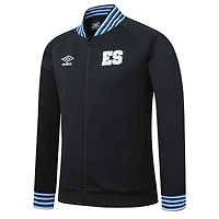 Veste de présentation entièrement zippée Umbro noire l'équipe nationale du Salvador pour homme