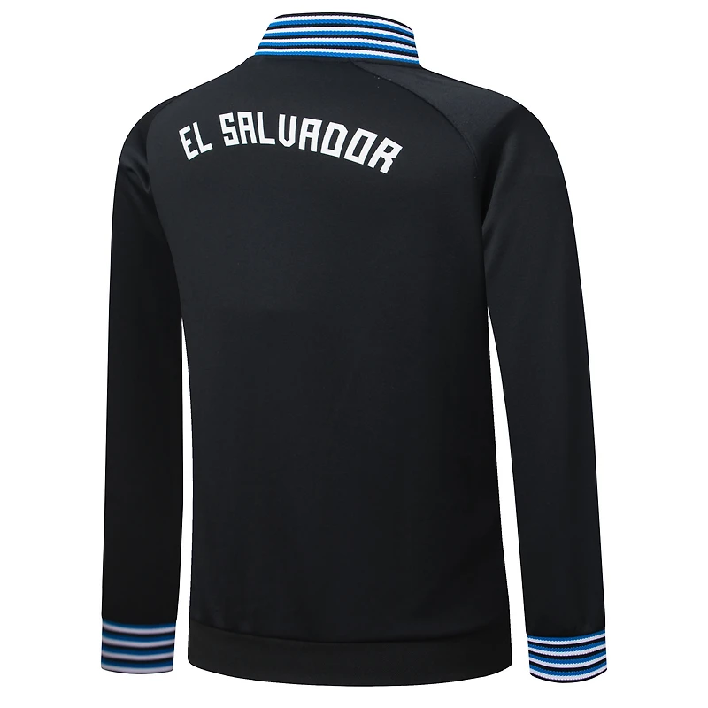 Veste de présentation entièrement zippée Umbro noire l'équipe nationale du Salvador pour homme