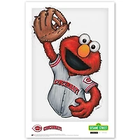 Elmo Cincinnati Reds 11" x 17" Sesame Street Poster Print
