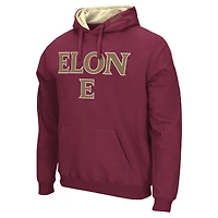 Men's Colosseum  Maroon Elon Phoenix Arch & Logo Hoodie