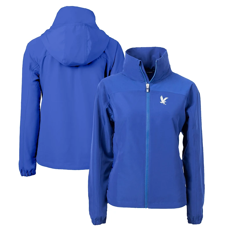 Women's Cutter & Buck Royal Embry Riddle Eagles Charter Eco Recycled Full-Zip Jacket