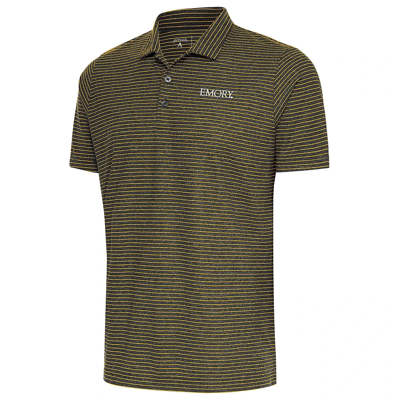 Polo Esteem pour homme, noir chiné et doré, Emory Eagles