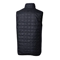 Doudoune sans manches zippée Cutter & Buck Navy Emory Eagles Rainier pour homme, isolée PrimaLoft Eco