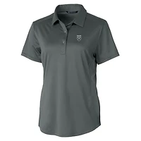 Polo extensible texturé gris Emory Eagles Prospect pour femme Cutter & Buck