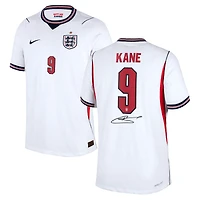 Maillot authentique Nike blanc autographié de l'équipe nationale d'Angleterre, Harry Kane, Coupe du Monde de la FIFA 2026