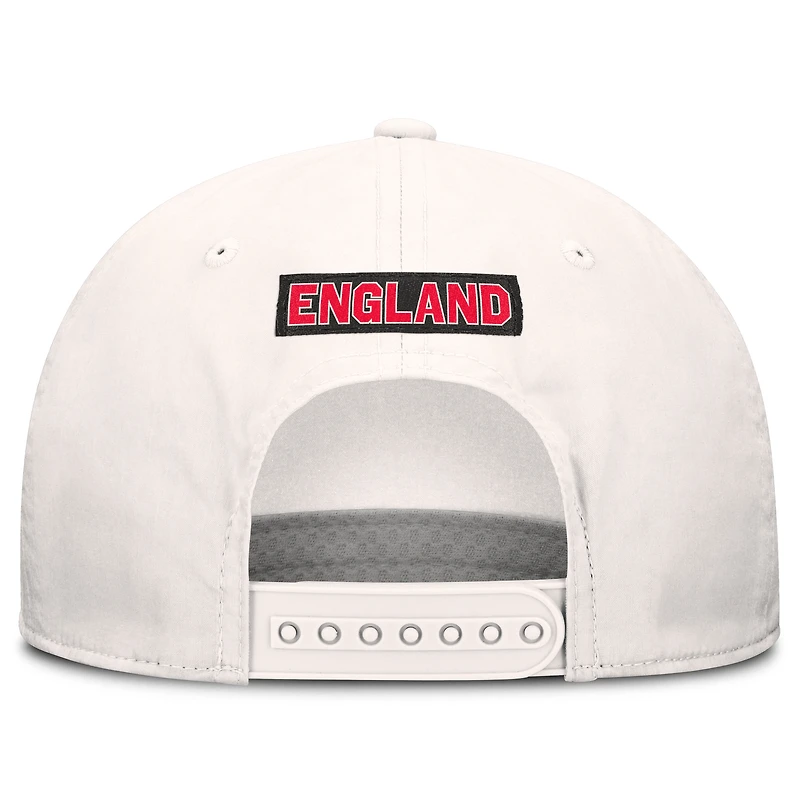 Casquette ajustable Fanatics blanche et marine pour homme, aux couleurs de l'équipe nationale d'Angleterre.