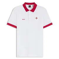 Polo Hugo Boss blanc pour homme, Angleterre Lux Paddy