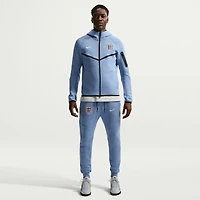 Sweat à capuche zippé Nike Tech Fleece Windrunner bleu pour homme