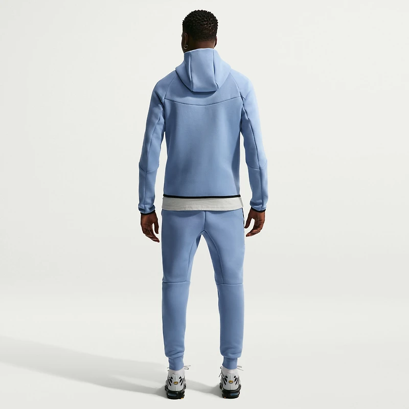 Sweat à capuche zippé Nike Tech Fleece Windrunner bleu pour homme, équipe nationale d'Angleterre 2026