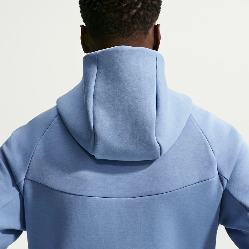 Sweat à capuche zippé Nike Tech Fleece Windrunner bleu pour homme, équipe nationale d'Angleterre 2026