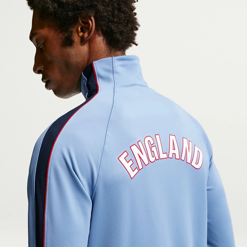 Haut d'entraînement Nike Strike Dri-FIT bleu pour homme, équipe nationale d'Angleterre 2026, fermeture éclair 1/4