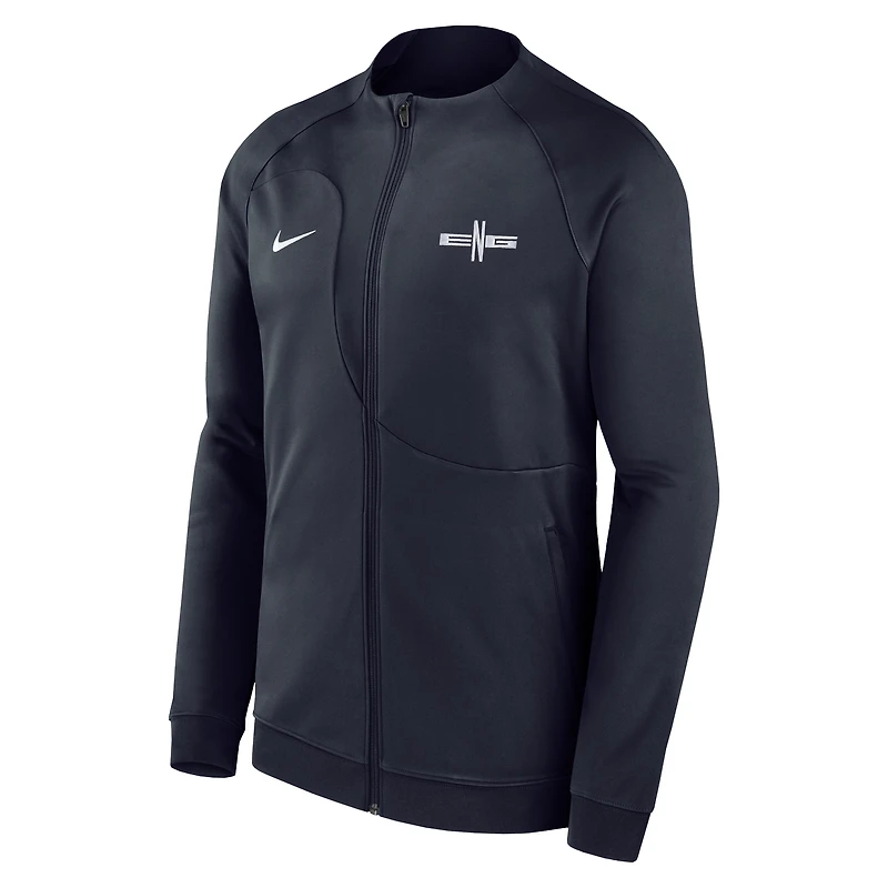 Veste entièrement zippée Nike England National Team Academy Pro Anthem Raglan Performance pour homme - Bleu