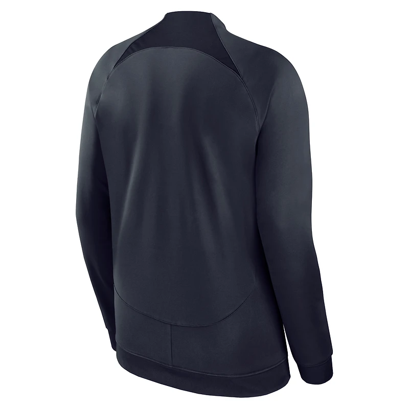 Veste entièrement zippée Nike England National Team Academy Pro Anthem Raglan Performance pour homme - Bleu