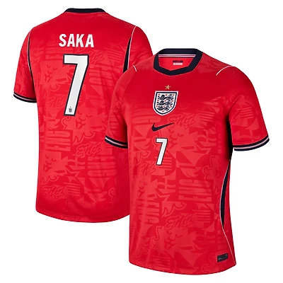 Men's Nike Bukayo Saka Red England National Team 2026 Away Stadium Replica Jersey
