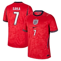 Men's Nike Bukayo Saka Red England National Team 2026 Away Stadium Replica Jersey