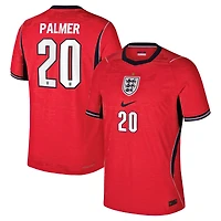 Maillot authentique extérieur Nike Cole Palmer rouge de l'équipe nationale d'Angleterre 2026 pour homme