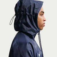 Veste à capuche zippée intégrale Nike bleu marine pour homme, modèle Anthem 2026 de l'équipe nationale d'Angleterre, technologie Dri-FIT.