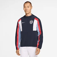 Men's Nike Navy England National Team 2026 Energy Dri-FIT Full-Zip Hooded Jacket